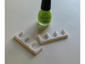 toe separator nail painting nails polish snapfit toes 3d print model - Mito3D