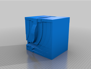 cube coin sorter - chaos collection 46 odd pixel pixelated strange voxel voxelilated voxelized weird 3d print model - Mito3D