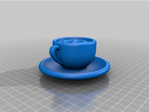 caffè tazza decorazione arredamento 3d print model - Mito3D