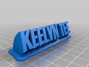 keelyn tee personalizzato 3d print model - Mito3D
