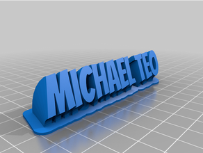 Michael teo personalizzato 3d print model - Mito3D