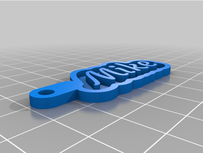 keychain - mike customized 3d print model - Mito3D