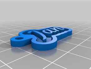 keychain - jan customized 3d print model - Mito3D