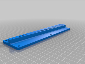 etiquetado lógico hex chave parede monte organizador Ferramentas ferramenta suporte 3d print model - Mito3D