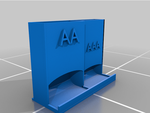 batery Kulp destek aaa pil aa Portabaterias 3d print model - Mito3D