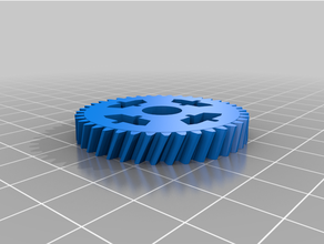 openrc f1 differential helicoidal gear 3d print model - Mito3D