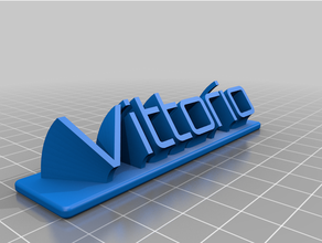 Vittorio personalizado 3d print model - Mito3D