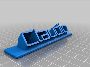 claudio customized 3d print model - Mito3D