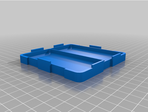 customized stackable small parts tray 3d print model - Mito3D
