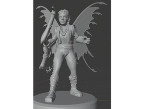 Fée Masculin archer donjons dragons 3d print model - Mito3D