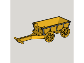 occidental couvert wagon 3d print model - Mito3D