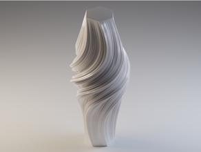 frattale fiocco vaso algoritmo arte computazionale design cavalletta lampada paralume ombra matematica matematico parametrico spirale 3d print model - Mito3D