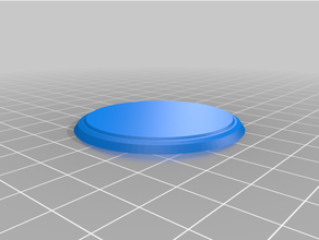 circle 25mm miniature base customized 3d print model - Mito3D
