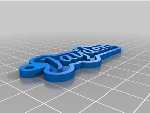 keychain - jayden customized 3d print model - Mito3D