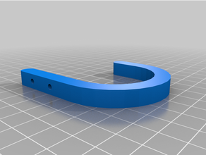 personalizzato parametrizzato wall hook 3d print model - Mito3D