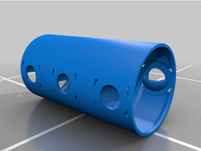 PVC tambor agitador Porto frete dual Rocha copo cartucho recarregando Ferramentas 3d print model - Mito3D