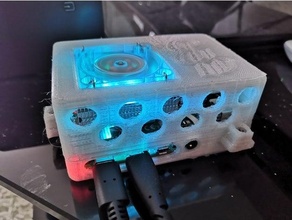 framboesa pi 4 perfil gelo torre caso bainha 3d print model - Mito3D