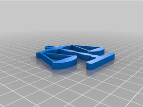lei escala símbolo chaveiro 3d print model - Mito3D
