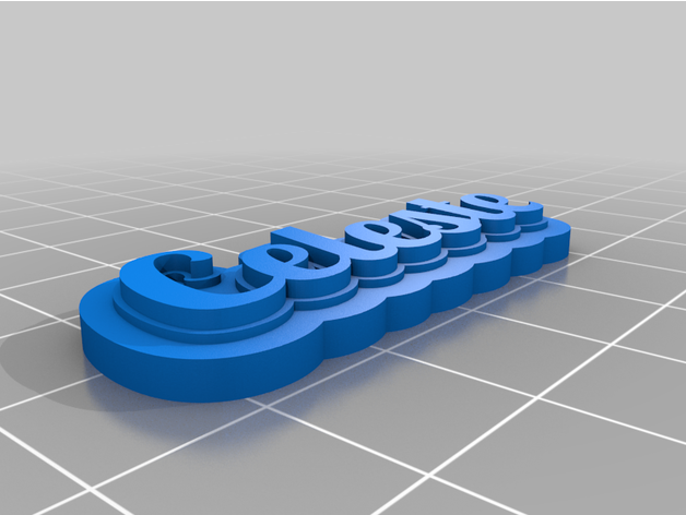 celeste péché trou personnalisé 3D print model - Mito3D