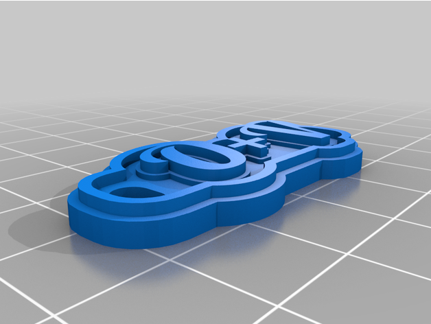 keychain o+v özelleştirilmiş 3D print model - Mito3D