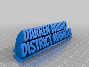 Darren Bavaro personalizado 3d print model - Mito3D