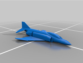 f-4 phantom fighter jet mcdonnell douglas us air force 3d print model - Mito3D