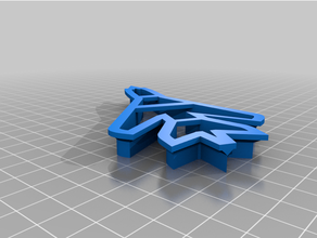 su-22 cookie cutter folded wings 3d print model - Mito3D