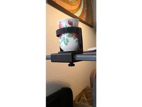 beaker cup vaso soporte tornillo mesa 3d print model - Mito3D