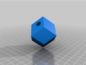 rhombic dodecahedron apple pencil stand math 3d print model - Mito3D
