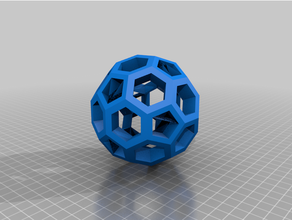 truncated icosahedron customized 3d print model - Mito3D