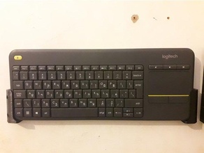pared montar logitech k400+ teclado 3d print model - Mito3D