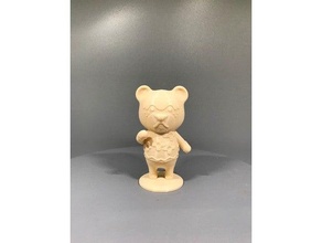 nate animale attraversamento amiibo animali anime orso carina figura figurina gioco mini nintendo scultura interruttore giocattolo video 3d print model - Mito3D