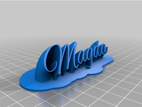 magda alex brush customized 3d print model - Mito3D