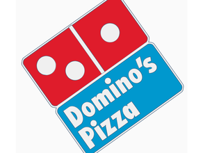 domino Pizza logo hd vite aliments restaurant 3d print model - Mito3D
