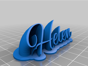helen alex brush customized 3d print model - Mito3D