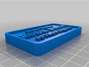 grosseiro bwoy licença prato remixar personalizado 3d print model - Mito3D