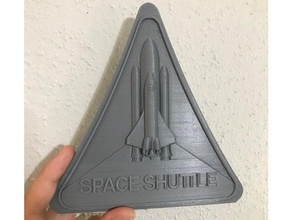 space shuttle program - 3d logo nasa spaceflight 3d print model - Mito3D