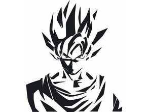 dragonball - goku stencil 3dsection childhood models epoxid epoxy games harz joey hills painting playfield rasin schablone son tabletop 3d print model - Mito3D