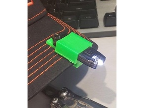 nitecore tube ballcap clip 3d print model - Mito3D