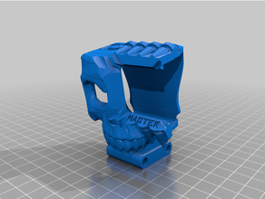 waspy skull gopro hero 8 mount 30 degrees 3d print model - Mito3D