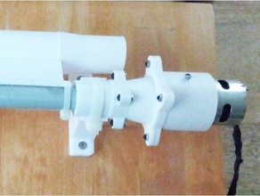 dc motor mount 12v antrieb befestigung drill power robot robotics 3d print model - Mito3D