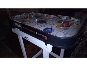 stiga mesa hielo hockey discos pelota juego disco campo fútbol tisch 3d print model - Mito3D