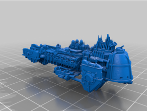 bfg agachamento sitiante greve cruzador frota batalha gótico agachamentos 3d print model - Mito3D
