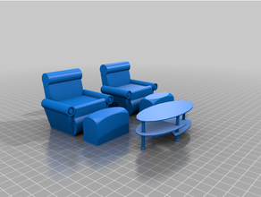 muñecas casa mueble 1 3d print model - Mito3D