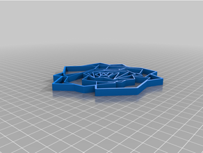 origami Rose personnalisé 3d print model - Mito3D