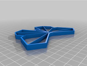 Origami Schmetterling 7mm angepasst 3d print model - Mito3D