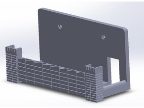 base nintendo cambiar interruptor pared mario castillo súper 3d print model - Mito3D