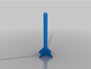 pisar foguete curto 3d print model - Mito3D