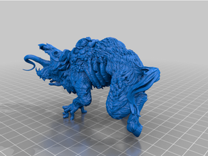 domuz Tanrı homebrew kdm krallık ölüm minyatür canavar 3d print model - Mito3D