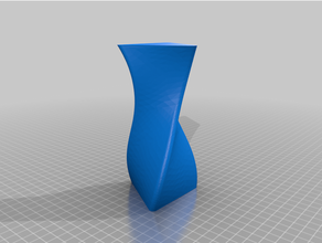 Facile tordu vase spirale mode 3d print model - Mito3D